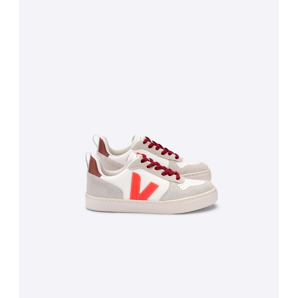 Veja V-10 BONTON Tornacipő Gyerek White/Orange | HU 838UZG